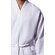 Waffle Kimono White Long Robe Square Pattern-Robemart.com