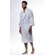 Waffle Shawl Long Robe Square Pattern White-Robemart.com Waffle Shawl Long Robe Square Pattern White-Robemart.com
