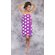 100% Cotton Polka Dot Purple Terry Velour Cloth Spa Wrap, Bath Towel Wrap-Robemart.com