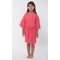 Coral Waffle Kimono Kid's Robe-Robemart.com