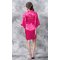 CLEARANCE Matron of Honor Clear Rhinestone Satin Kimono  Short Robe- Final Sale-Robemart.com