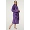 Purple Super Soft Tahoe Microfleece Shawl Collar Robe-Robemart.com