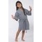Gray Waffle Kimono Kid's Robe-Robemart.com