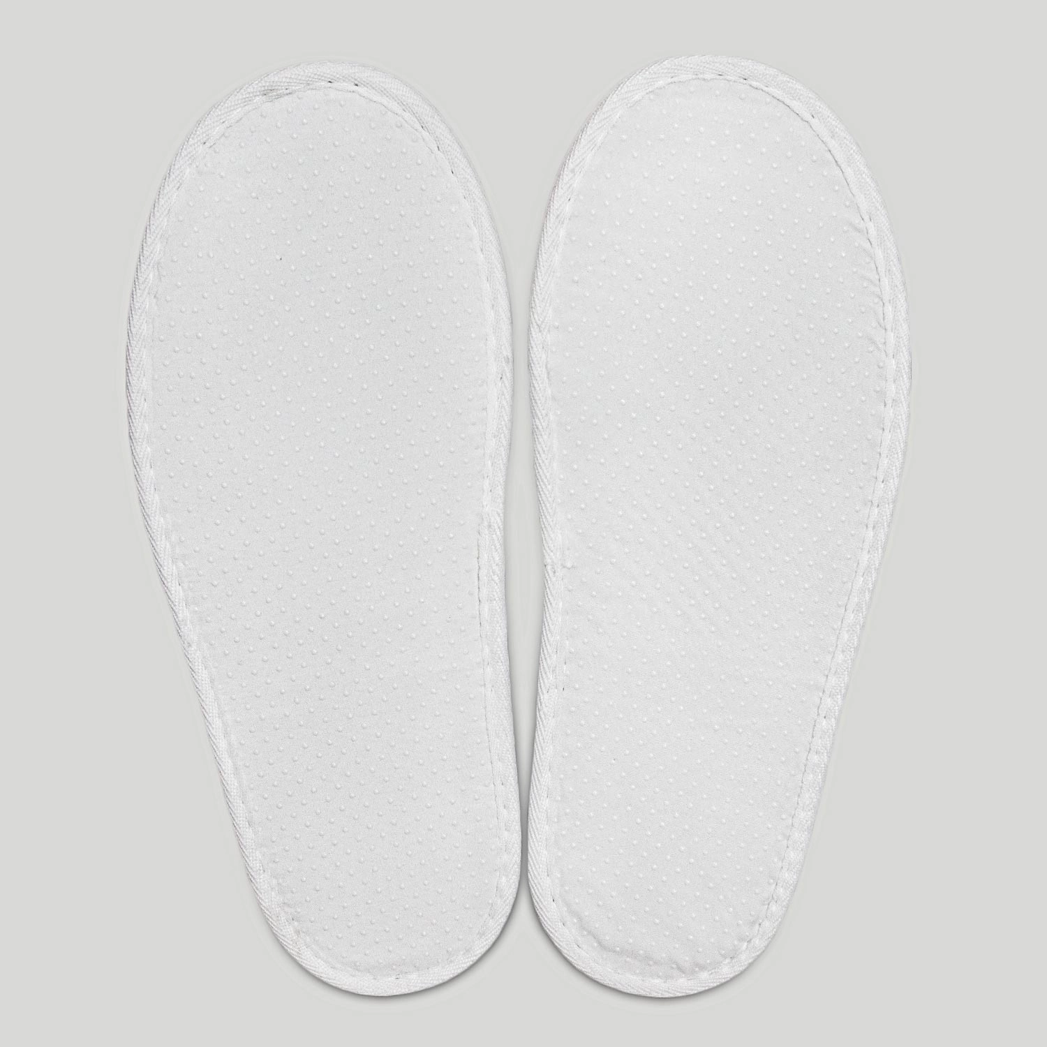 White Thong Adult Plush Slippers-Robemart.com