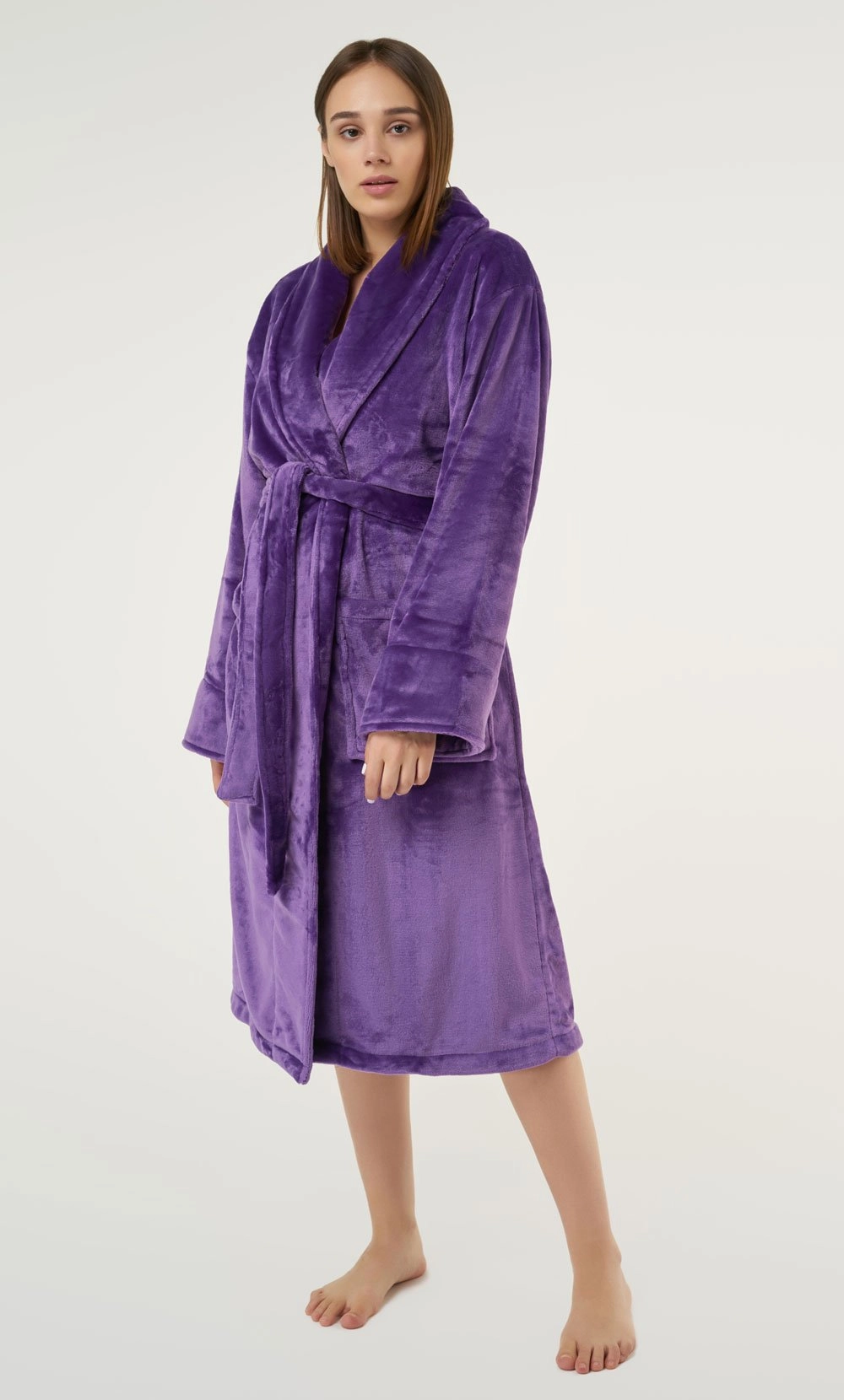 Luxury Bathrobes :: Plush Robes :: Purple Super Soft Tahoe Microfleece ...