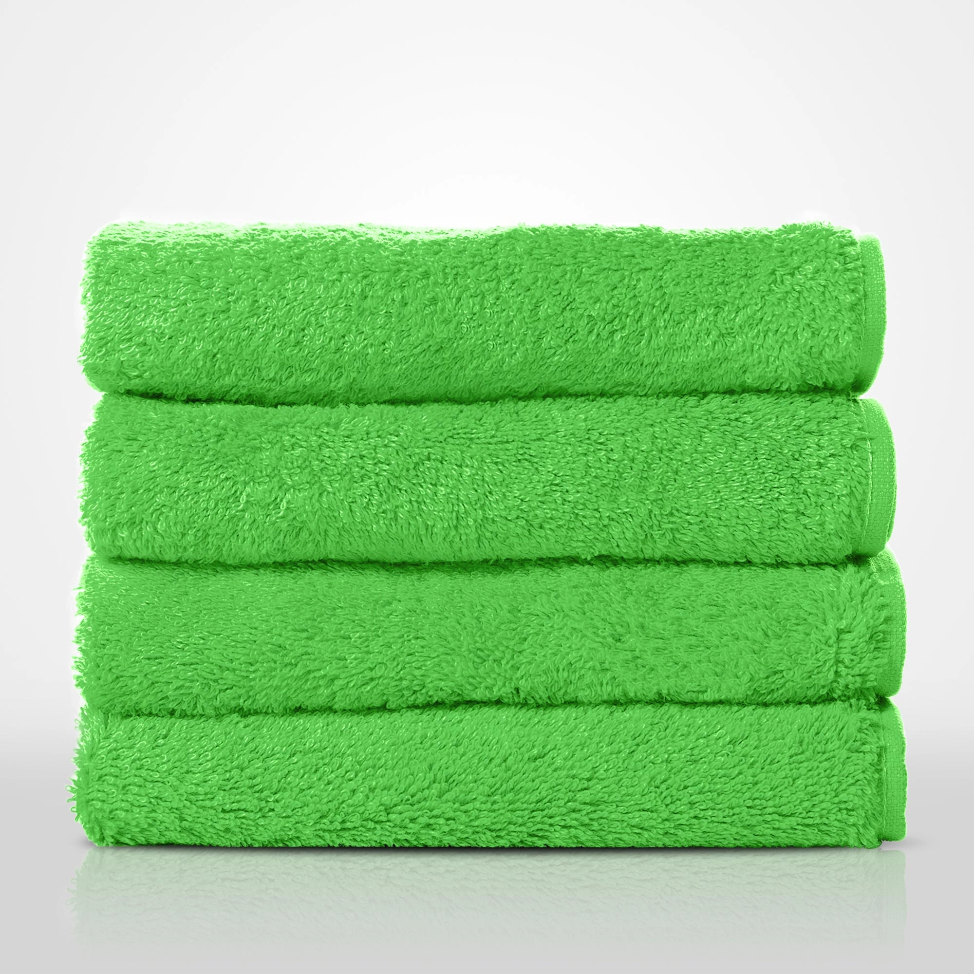 16" x 29" - 100% Turkish Cotton Lime Green Terry Hand Towel-Robemart.com