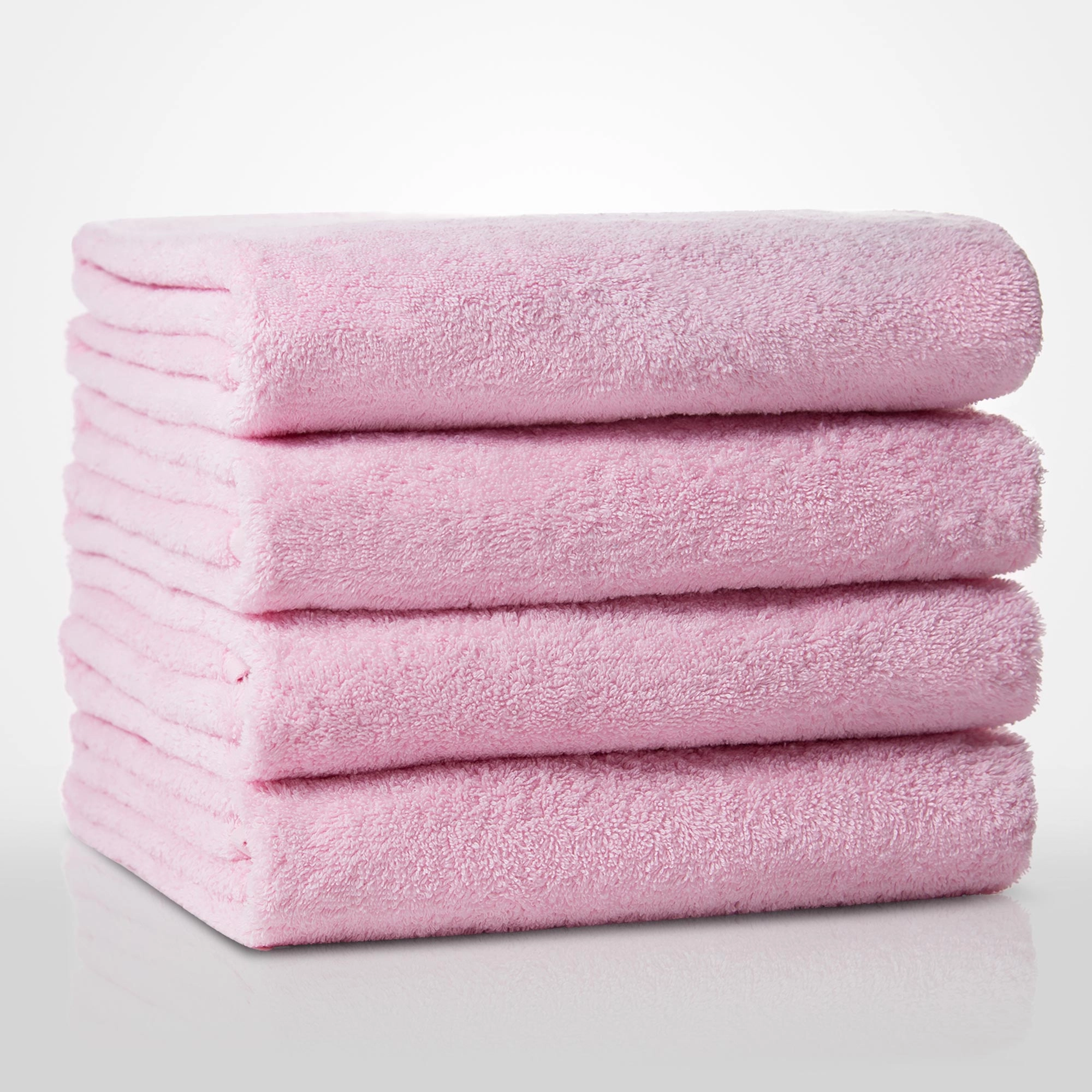 Robemart 100% Turkish Cotton Pink Terry Bath Mat