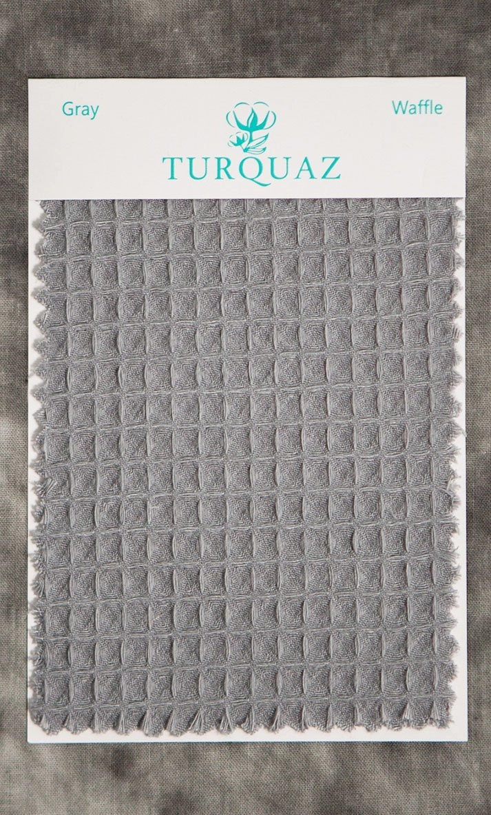 Gray Waffle Fabric Swatch - Free Shipping-Robemart.com