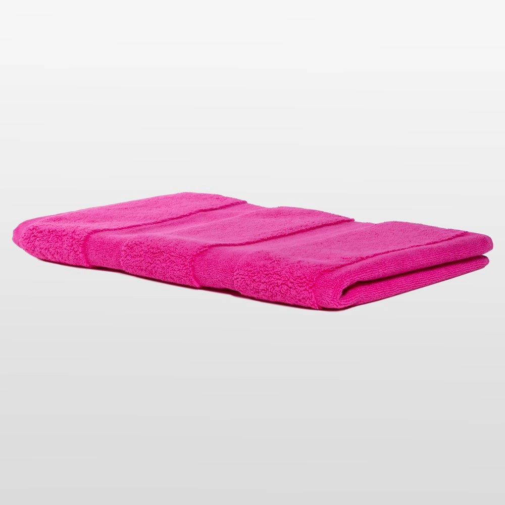 100% Turkish Cotton Fuchsia Terry Bath Mat-Robemart.com