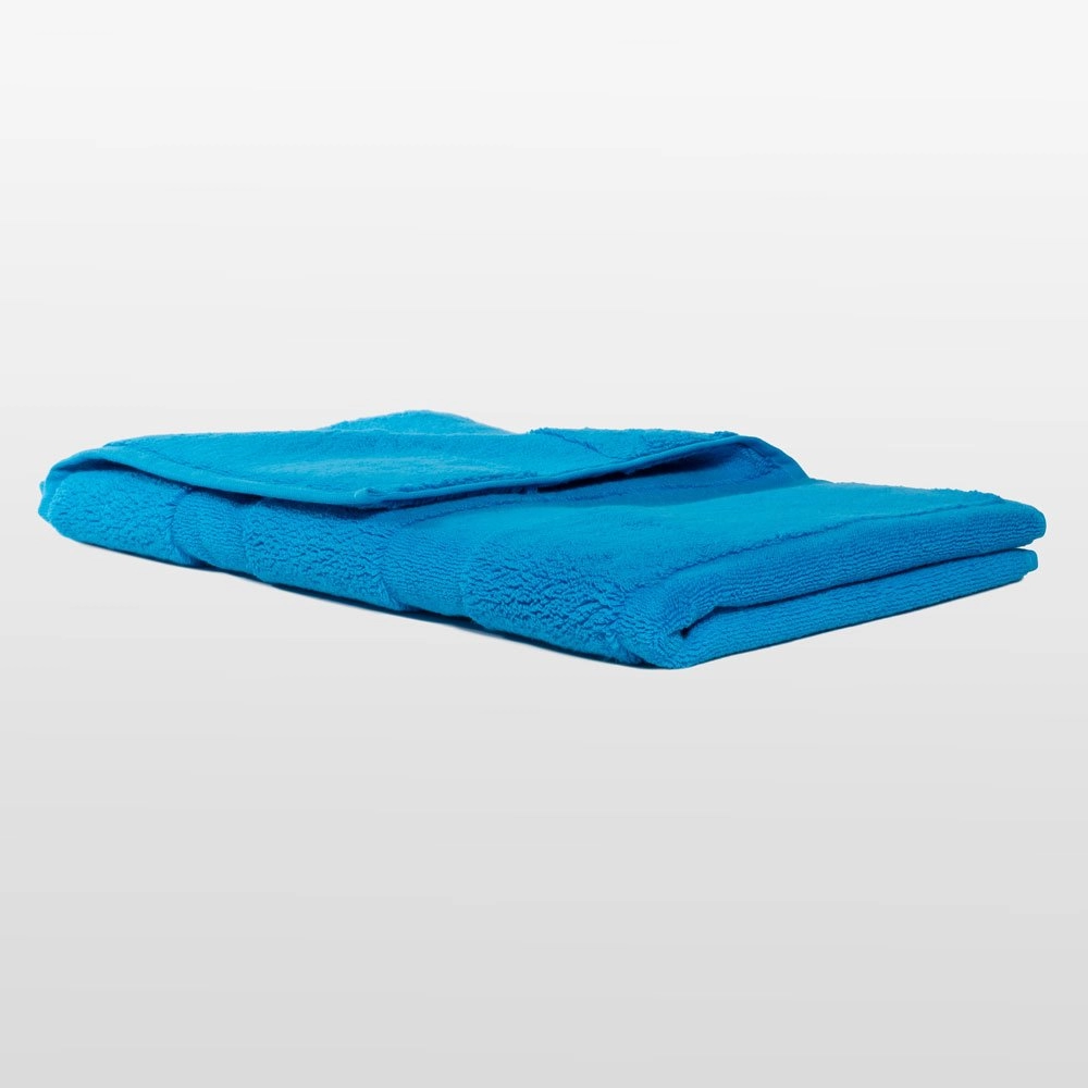 100% Turkish Cotton Aqua Green Terry Bath Mat-Robemart.com