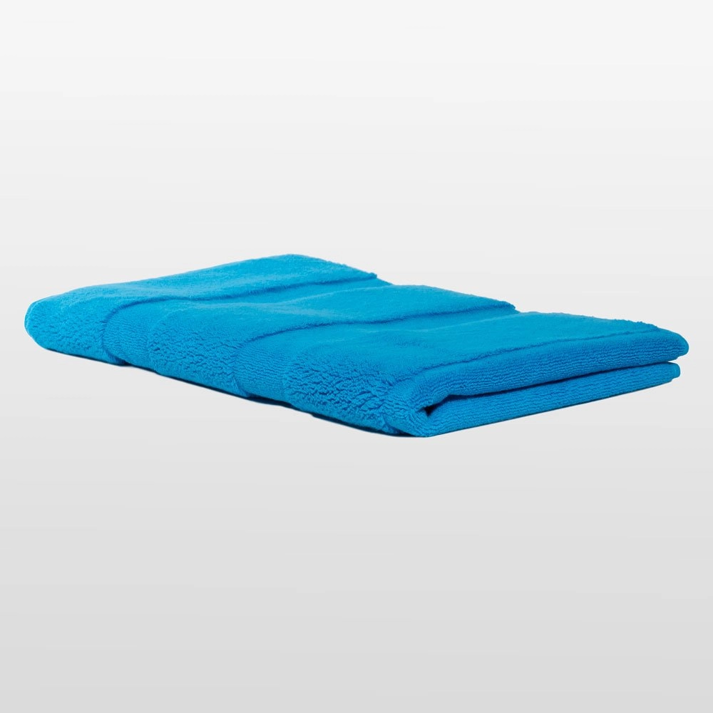 100% Turkish Cotton Aqua Green Terry Bath Mat-Robemart.com