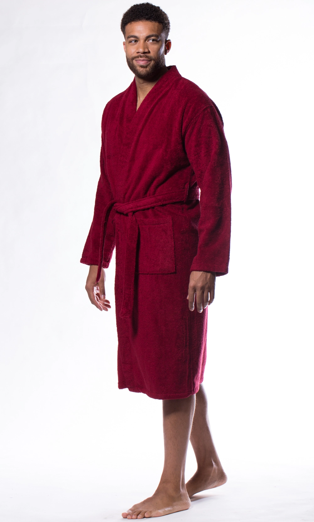 Men's Jersey Knit French Terry Robe